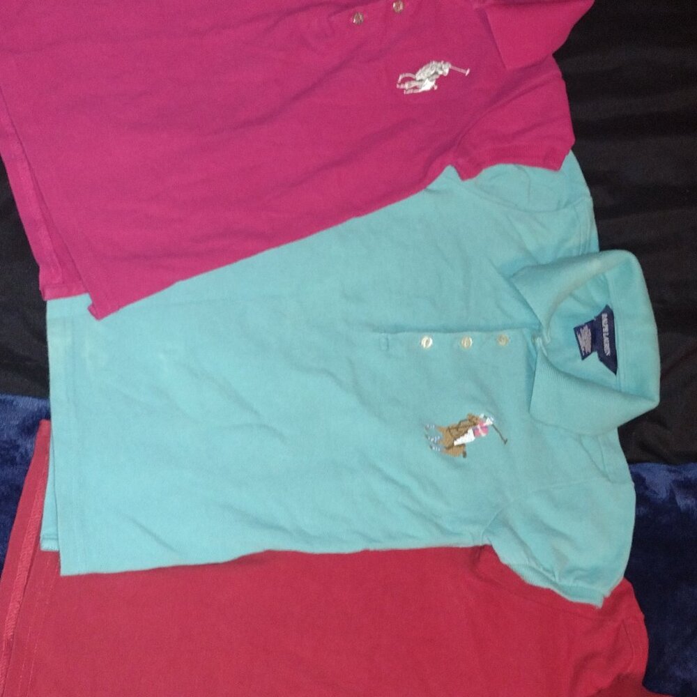 SOLD!!!!Ralph Lauren Polo Shirts Bundle Little Girls